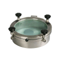 Sanitary Round Glass Top Manhole Cover 1 Bar